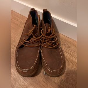LL Bean Campside Ranger Boot Flannel Lined Men’s Size 12 Shoe Brown Like New